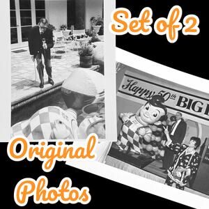 2 Original 1986 Bob’s Big Boy 50th Anniversary Photo Jo Anne Worley Army Archerd